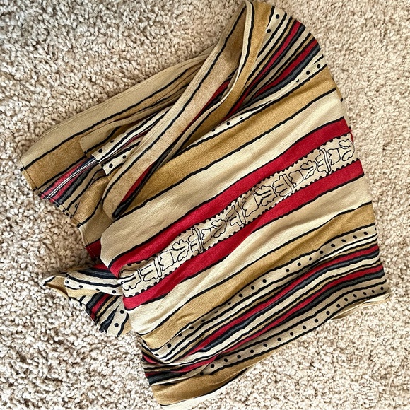 🛑Brown/red scarf - Picture 2 of 3